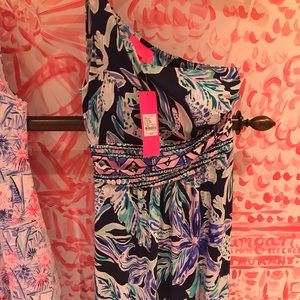 NWT Malia Maxi beautiful one shoulder dress